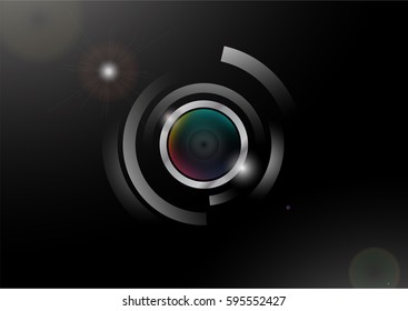 BACKGROUND abstract lens flare concept
