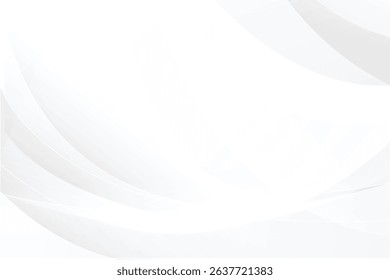 background with abstract light gray and white line curve smooth modern wave texture with space background vector illustration