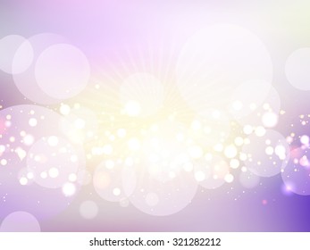 Background of abstract lights with vintage effect