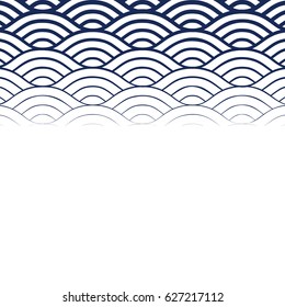 Background with abstract line waves gradient ornament