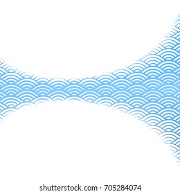 Background with abstract line waves gradient ornament