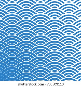 Background with abstract line waves gradient ornament
