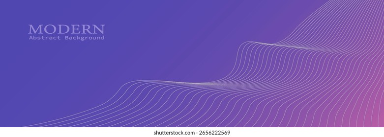 Plano de fundo Linha abstrata Branco Elegante Moderno Curva Cinza Listra Ondulada Movimento Suave Fluxo. eps10