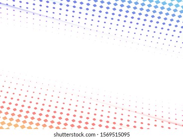 Background of abstract lines with dotted halftone waves. Modern vector for posters, business cards, covers.