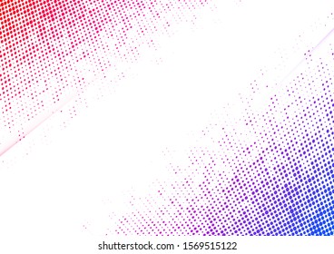 Background of abstract lines with dotted halftone waves. Trendy Color, Vector for posters, business cards, covers.