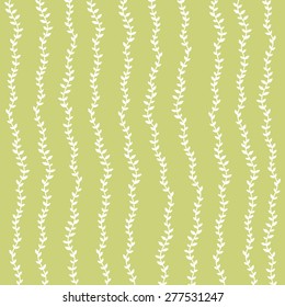 Background with abstract lines and foliage. 