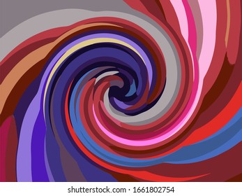 Background of abstract lines with shades of red and blue.
