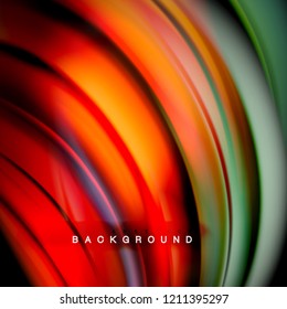 Background abstract - liquid color wave, trendy flowing design template