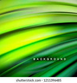 Background abstract - liquid color wave, trendy flowing design template