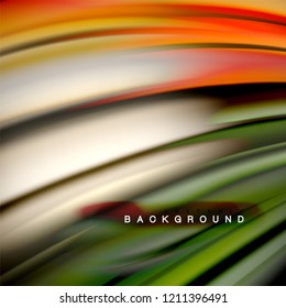 Background abstract - liquid color wave, trendy flowing design template