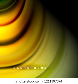 Background abstract - liquid color wave, trendy flowing design template