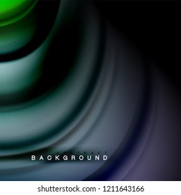 Background abstract - liquid color wave, trendy flowing design template