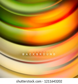 Background abstract - liquid color wave, trendy flowing design template