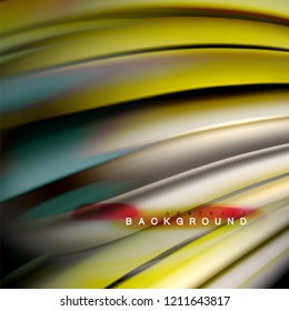 Background abstract - liquid color wave, trendy flowing design template
