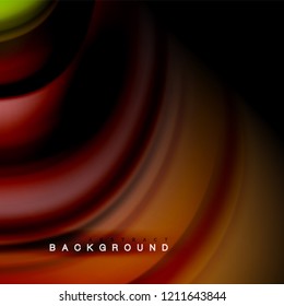 Background abstract - liquid color wave, trendy flowing design template