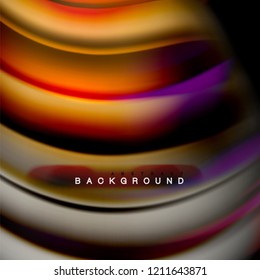 Background abstract - liquid color wave, trendy flowing design template