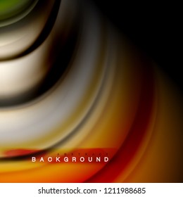 Background abstract - liquid color wave, trendy flowing design template