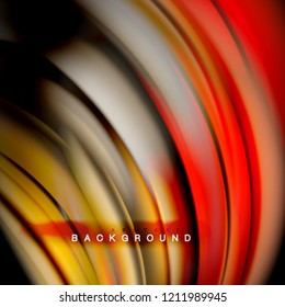 Background abstract - liquid color wave, trendy flowing design template