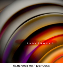 Background abstract - liquid color wave, trendy flowing design template