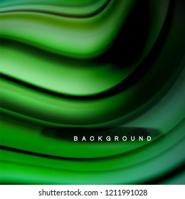 Background abstract - liquid color wave, trendy flowing design template