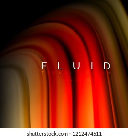 Background abstract - liquid color wave, trendy flowing design template