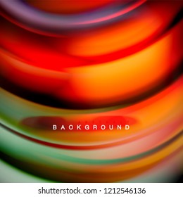 Background abstract - liquid color wave, trendy flowing design template