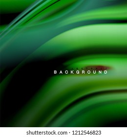 Background abstract - liquid color wave, trendy flowing design template