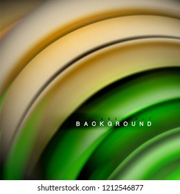 Background abstract - liquid color wave, trendy flowing design template