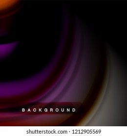 Background abstract - liquid color wave, trendy flowing design template