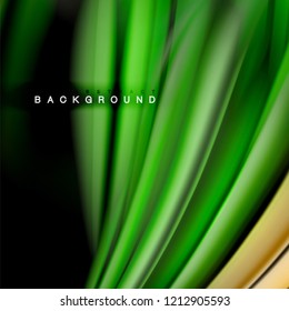 Background abstract - liquid color wave, trendy flowing design template