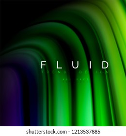 Abstrakter Hintergrund - Flüssige Farbwelle, trendy fließende Designvorlage
