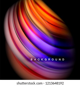Background abstract - liquid color wave, trendy flowing design template