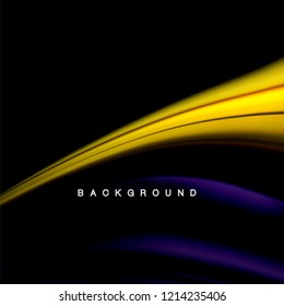 Background abstract - liquid color wave, trendy flowing design template