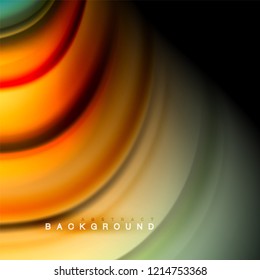 Background abstract - liquid color wave, trendy flowing design template