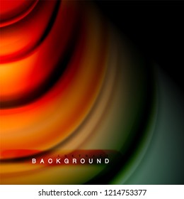 Background abstract - liquid color wave, trendy flowing design template