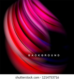 Background abstract - liquid color wave, trendy flowing design template