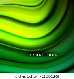 Background abstract - liquid color wave, trendy flowing design template