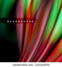 Background abstract - liquid color wave, trendy flowing design template