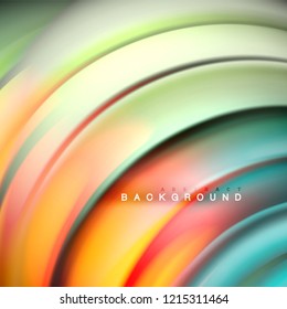 Background abstract - liquid color wave, trendy flowing design template
