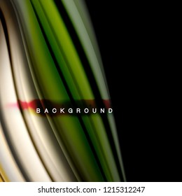 Background abstract - liquid color wave, trendy flowing design template