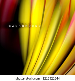 Background abstract - liquid color wave, trendy flowing design template