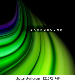 Background abstract - liquid color wave, trendy flowing design template