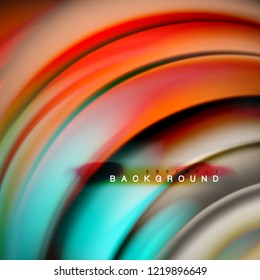 Background abstract - liquid color wave, trendy flowing design template