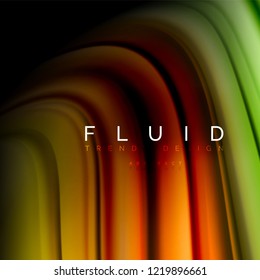 Abstrakter Hintergrund - Flüssige Farbwelle, trendy fließende Designvorlage