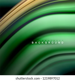 Background abstract - liquid color wave, trendy flowing design template