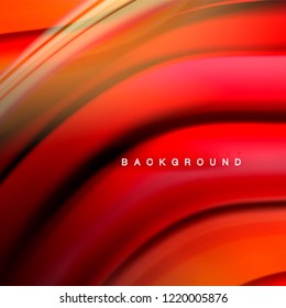Background abstract - liquid color wave, trendy flowing design template