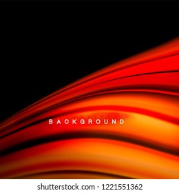 Background abstract - liquid color wave, trendy flowing design template