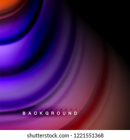Background abstract - liquid color wave, trendy flowing design template