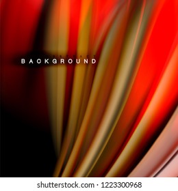 Background abstract - liquid color wave, trendy flowing design template