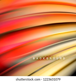 Abstrakter Hintergrund - Flüssige Farbwelle, trendy fließende Designvorlage